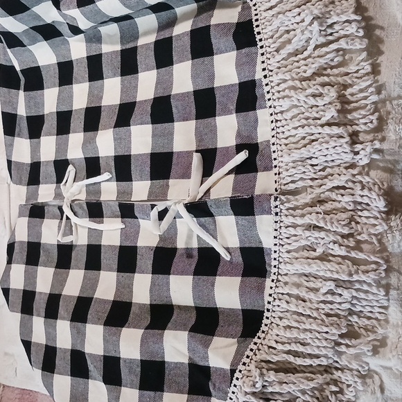 Gorgeous! Gardners Eden🌲Tree Skirt ⚜️ Buffalo Plaid Rope Fringe 🎄 Decor - Picture 8 of 15